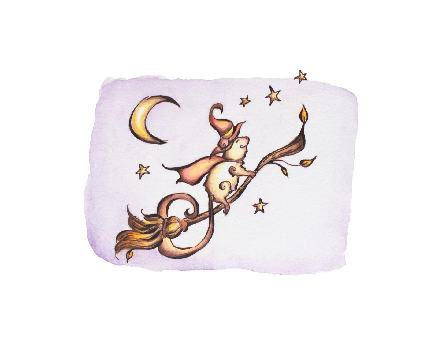 Tiniest Witch Fine Art Giclee Print