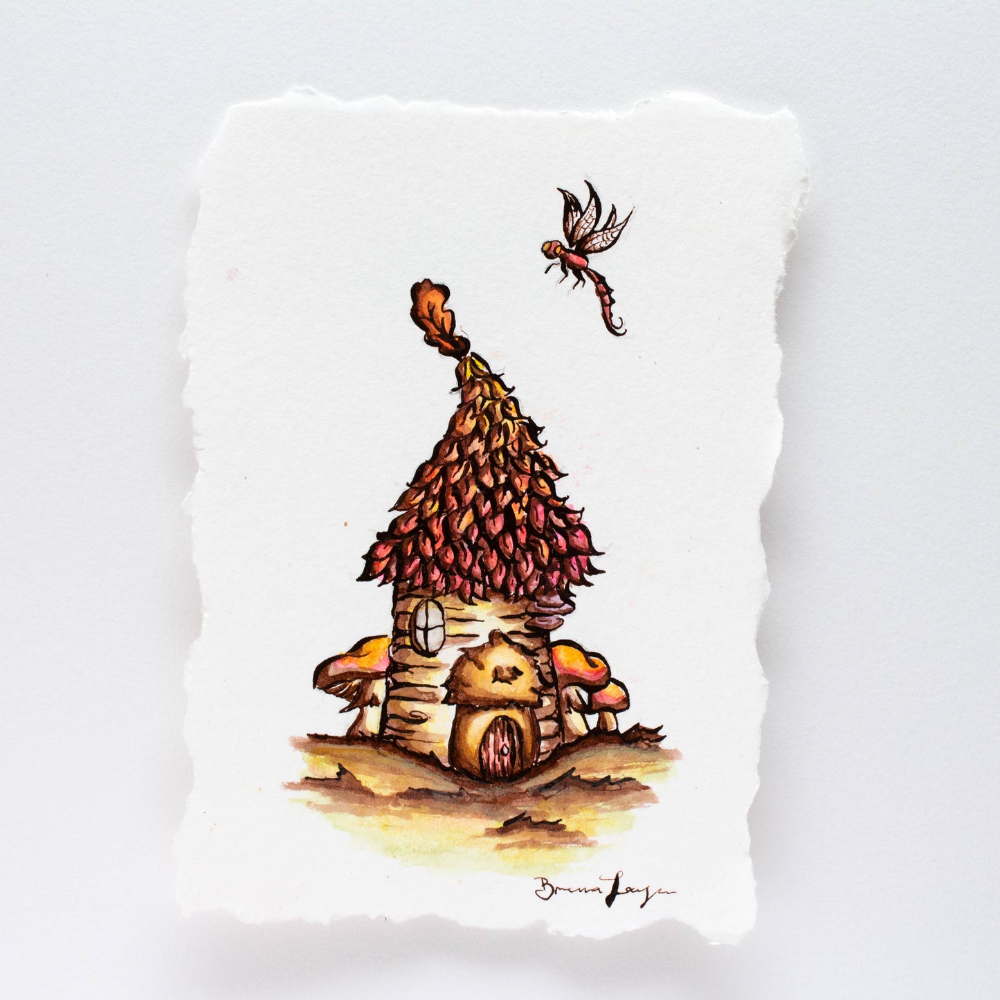Tiny Fairy Cottage Original Illustration