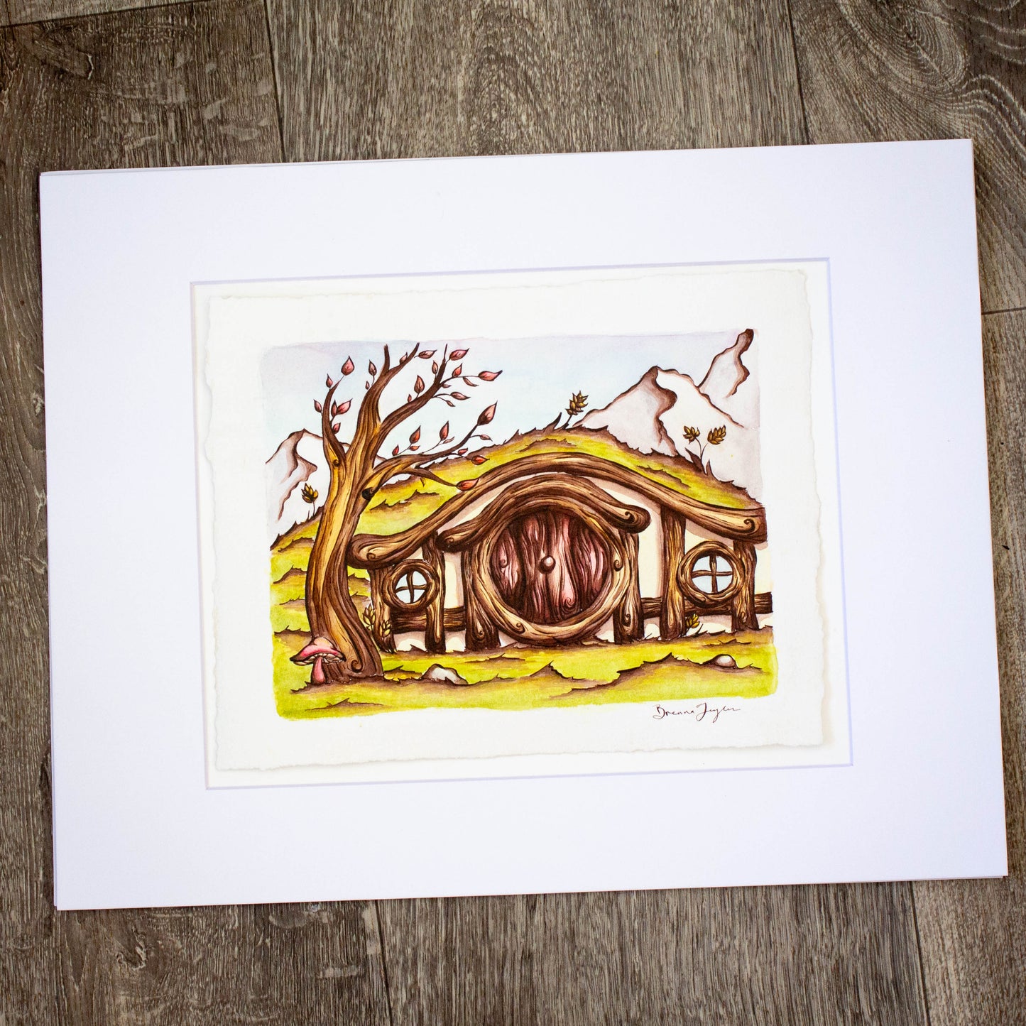 "Autumn Breeze" Hobbit House Original Illustration