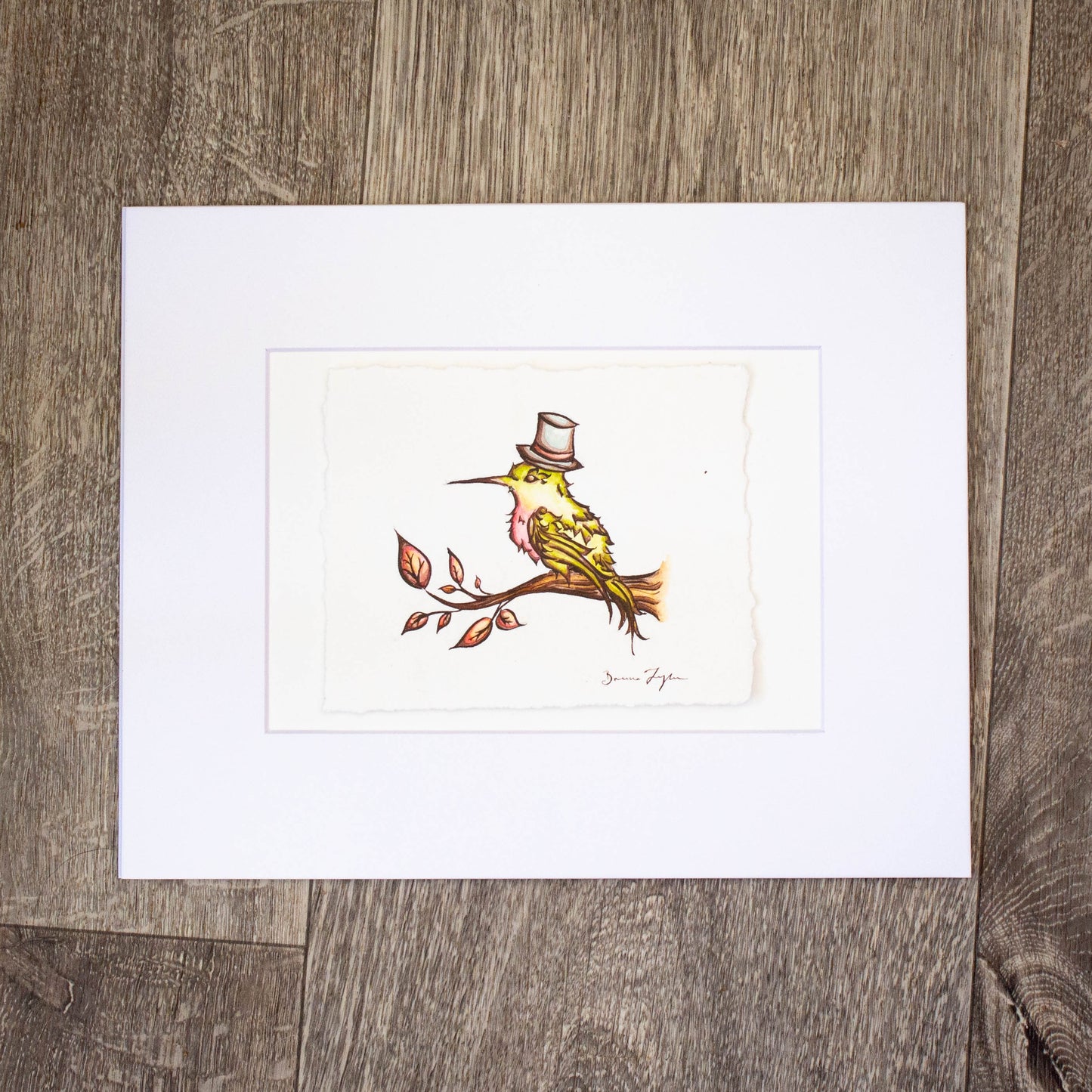 "Gentleman Hummingbird" Original Illustration