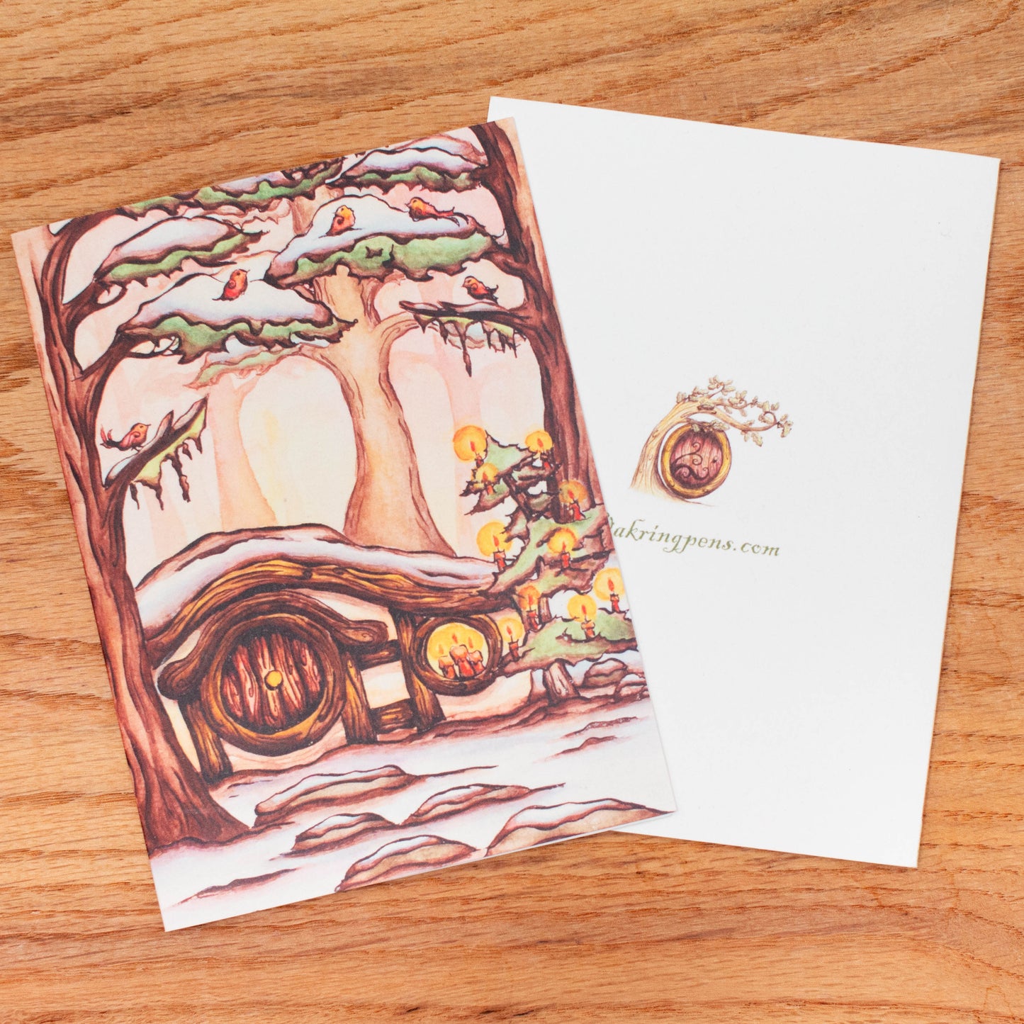 Yule Hobbit House Greeting Card