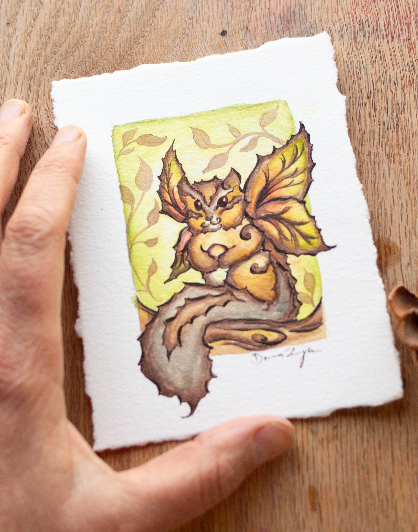 "Chipmunk with a Wish" Original Illustration