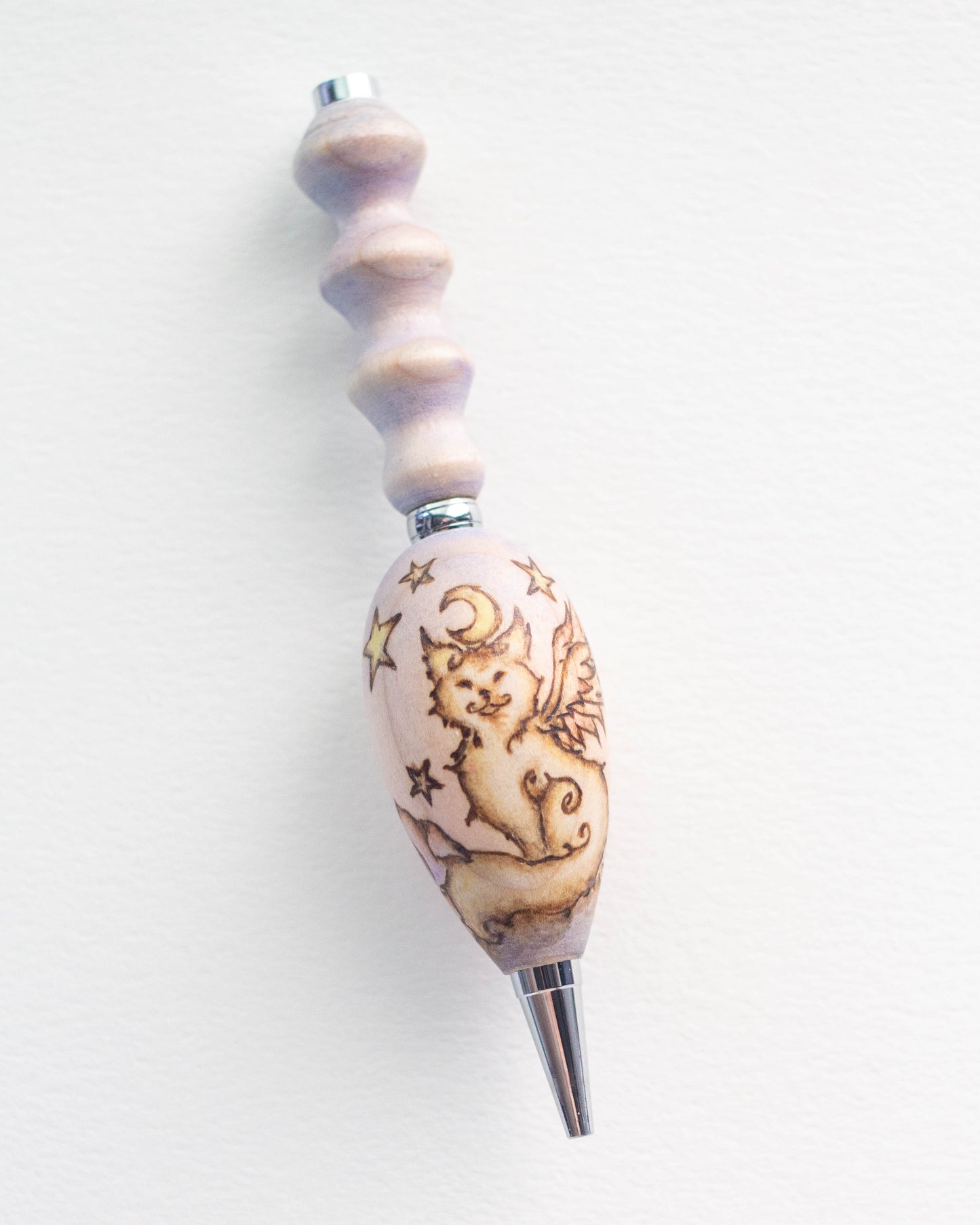 Moon and Stars Fae Cat Ballpoint Pen, Mechanical Pencil or Diamond Painting Pen
