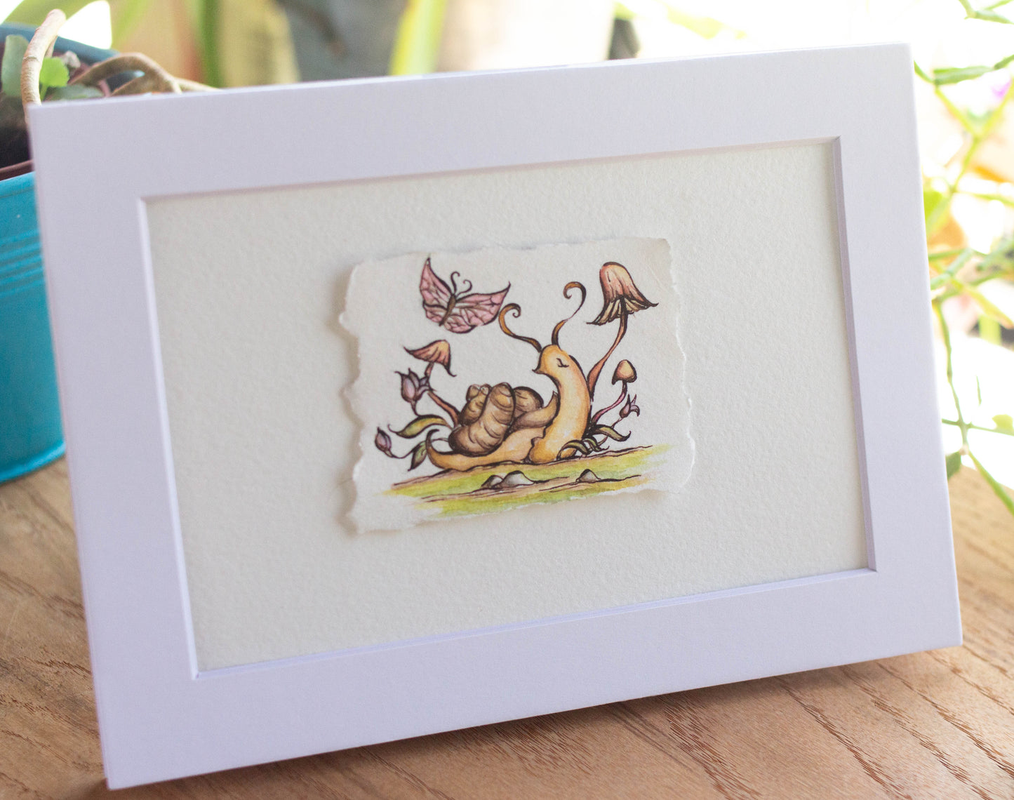 "Garden Snail" Tiny Original Illustration