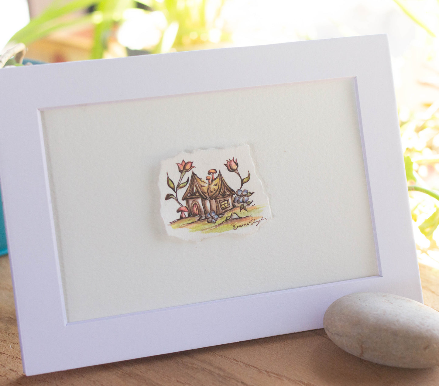 "Tiny Garden Cottage" Tiny Original Illustration