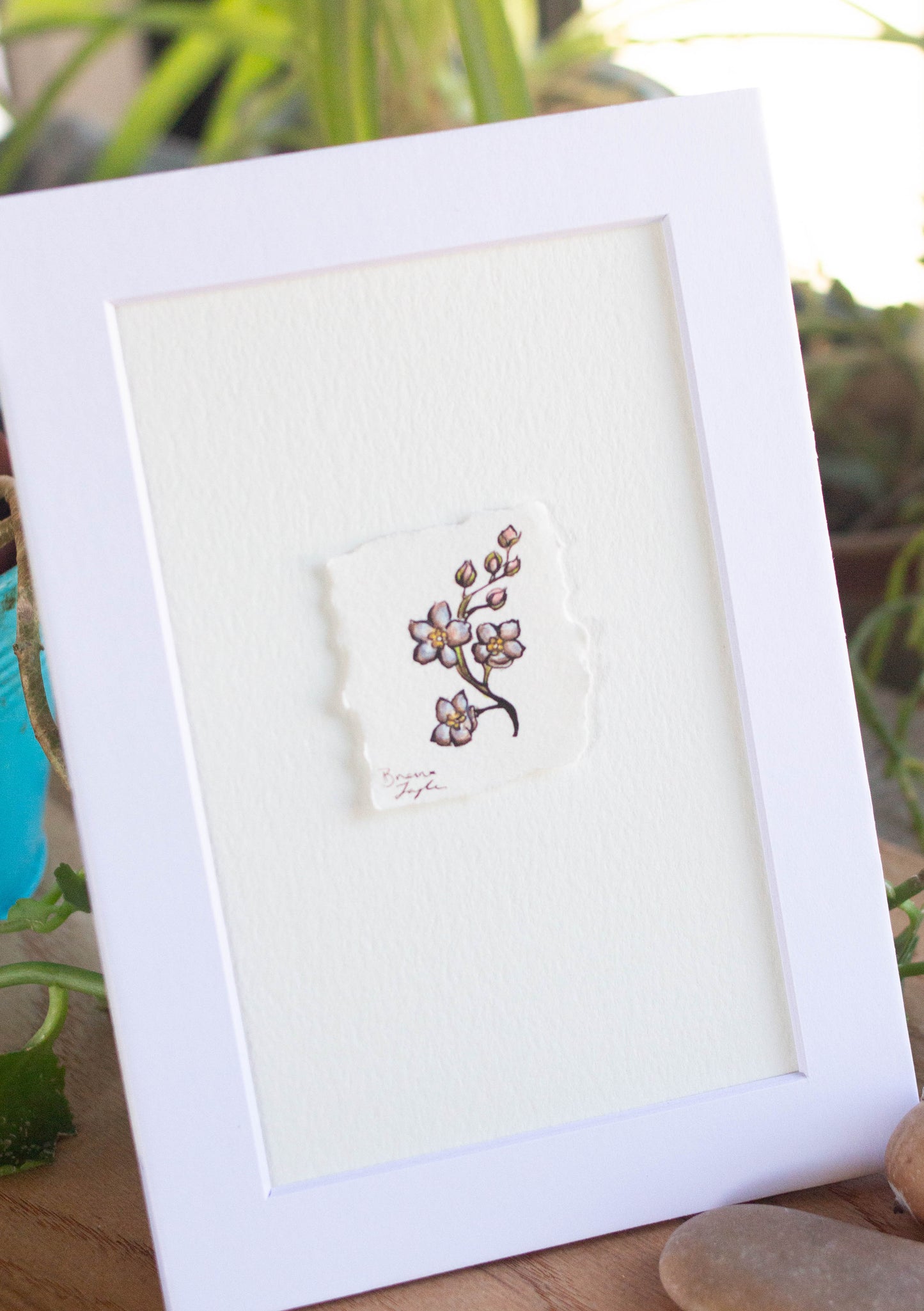 "Forget Me Nots" Tiny Original Illustration