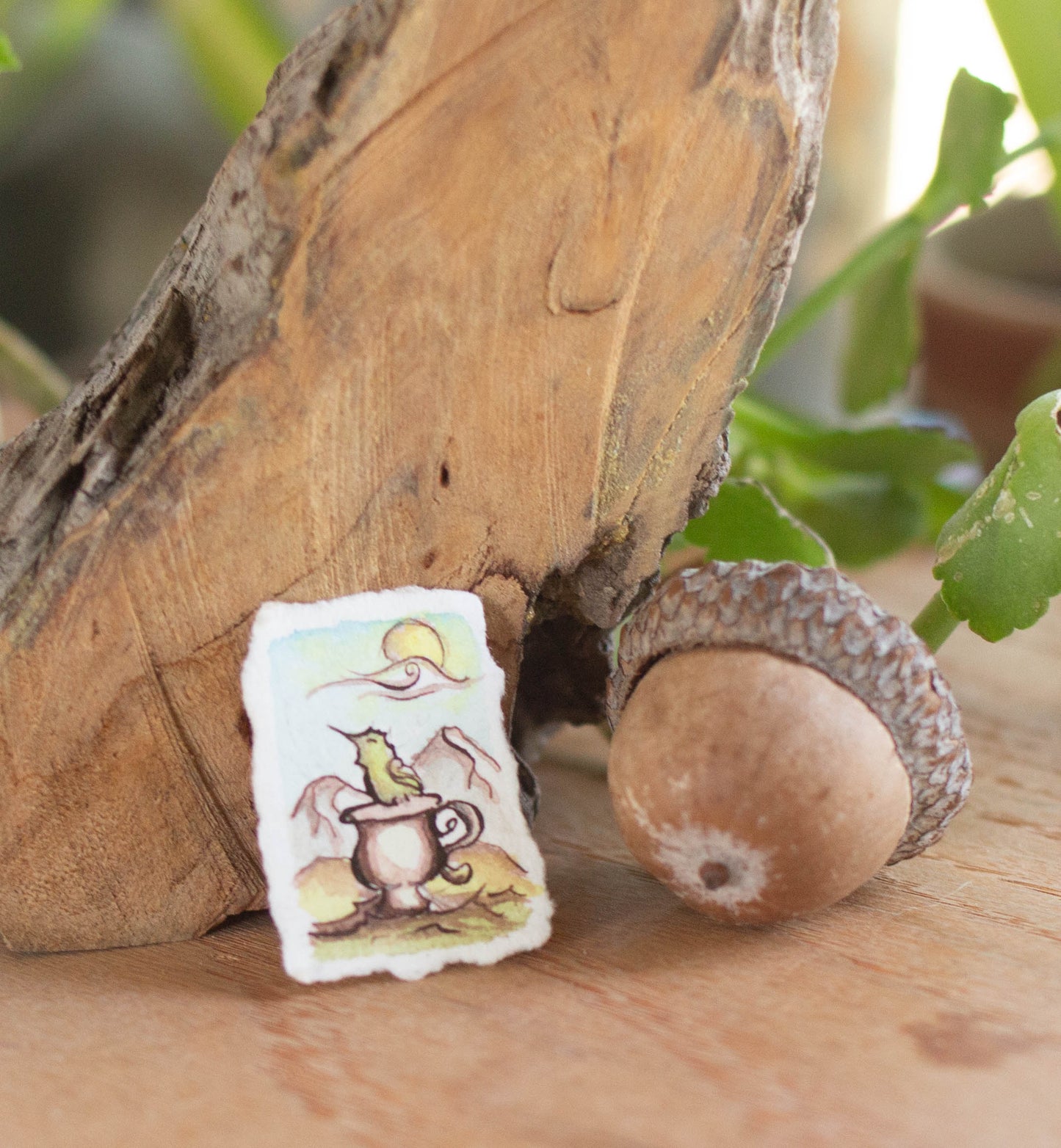 "Mountain Tea" Tiny Original Illustration