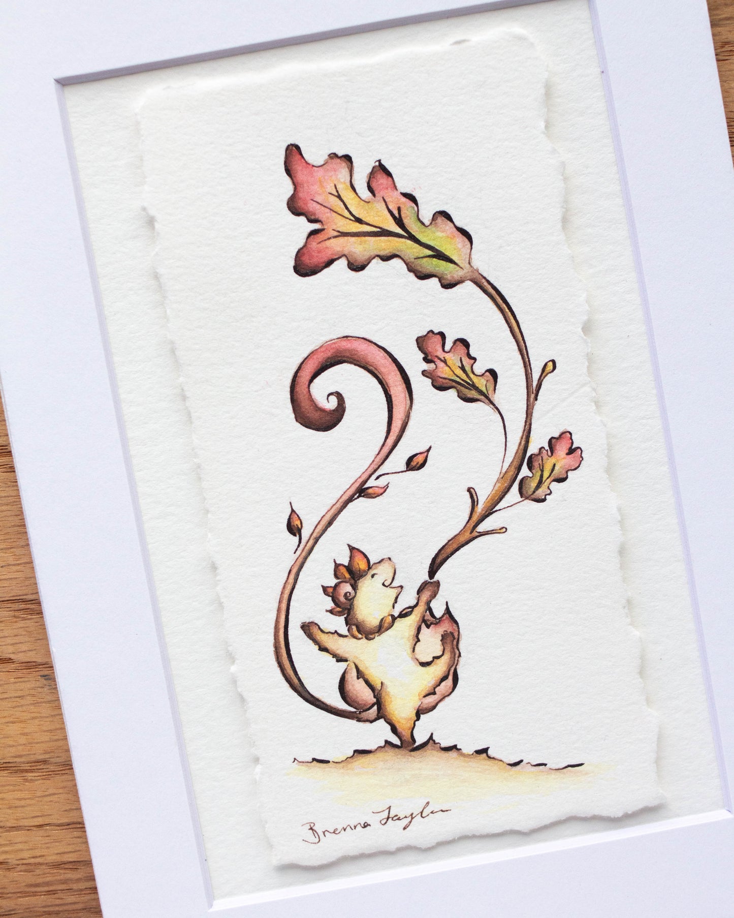 "Happy Leaf Dance" Original Illustration