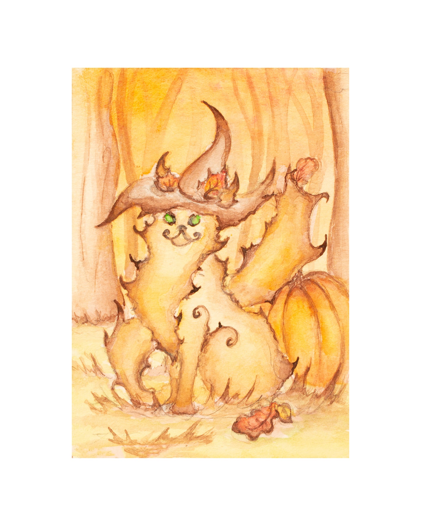 Witchy Cat Signed Fine Art Giclee Print
