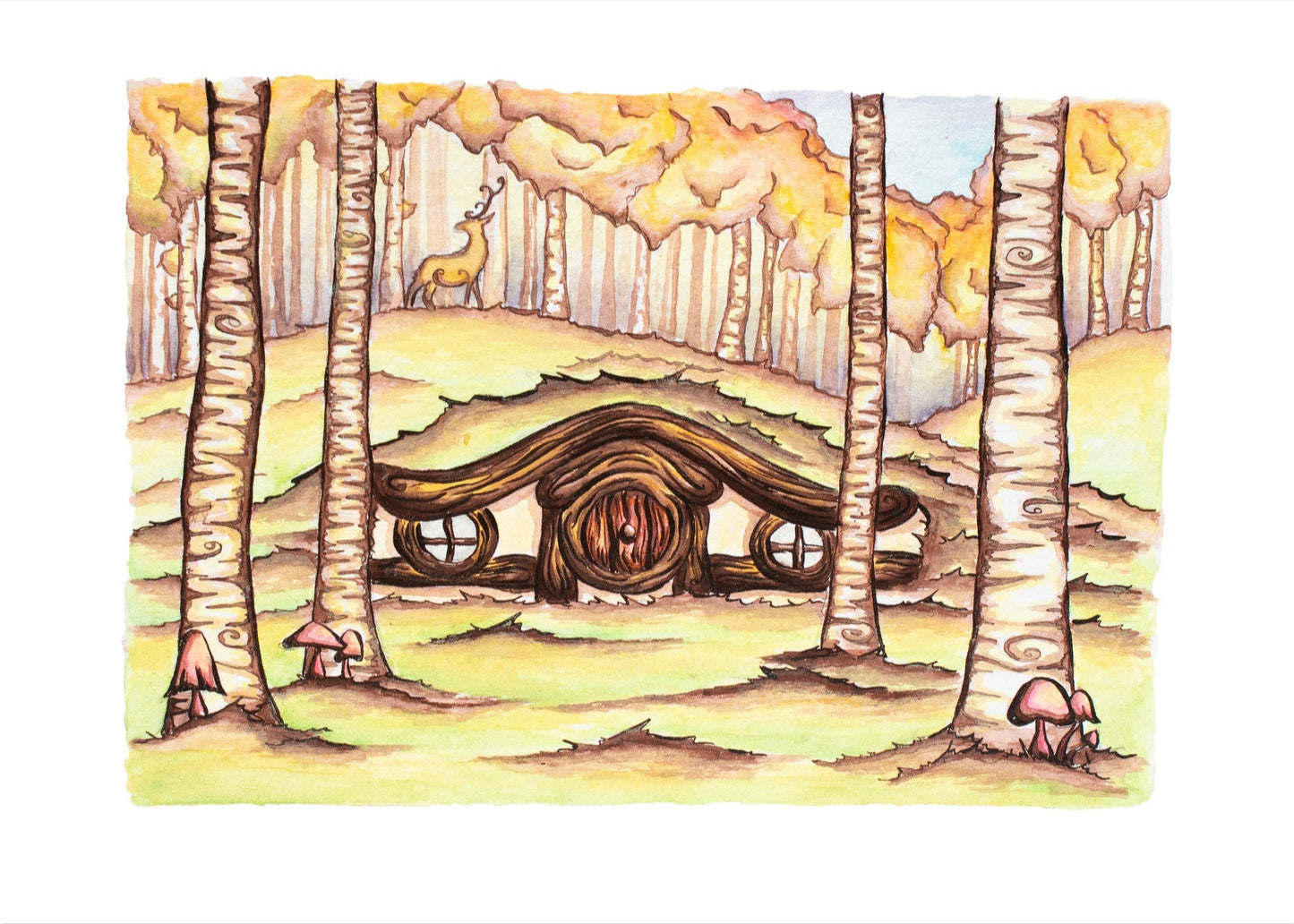 Alpine Hobbit House Fine Art Giclee Print