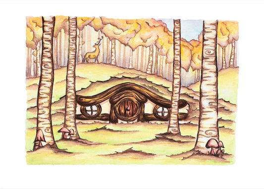 Alpine Hobbit House Fine Art Giclee Print