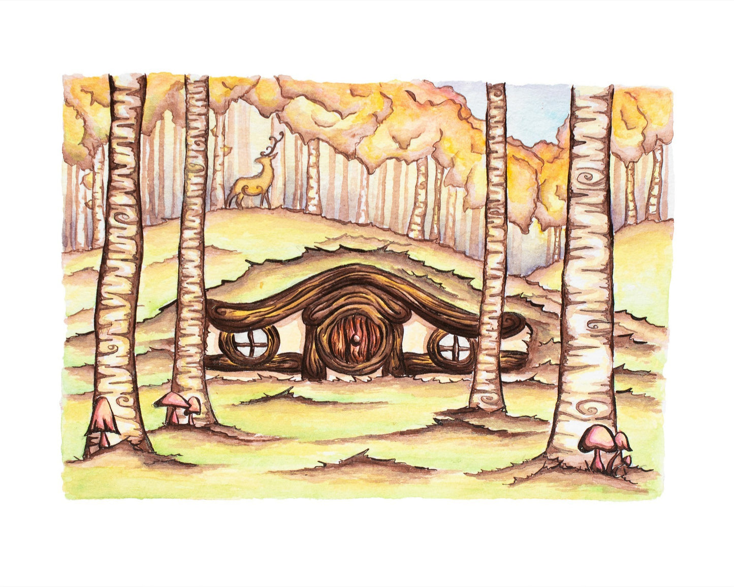 Alpine Hobbit House Fine Art Giclee Print