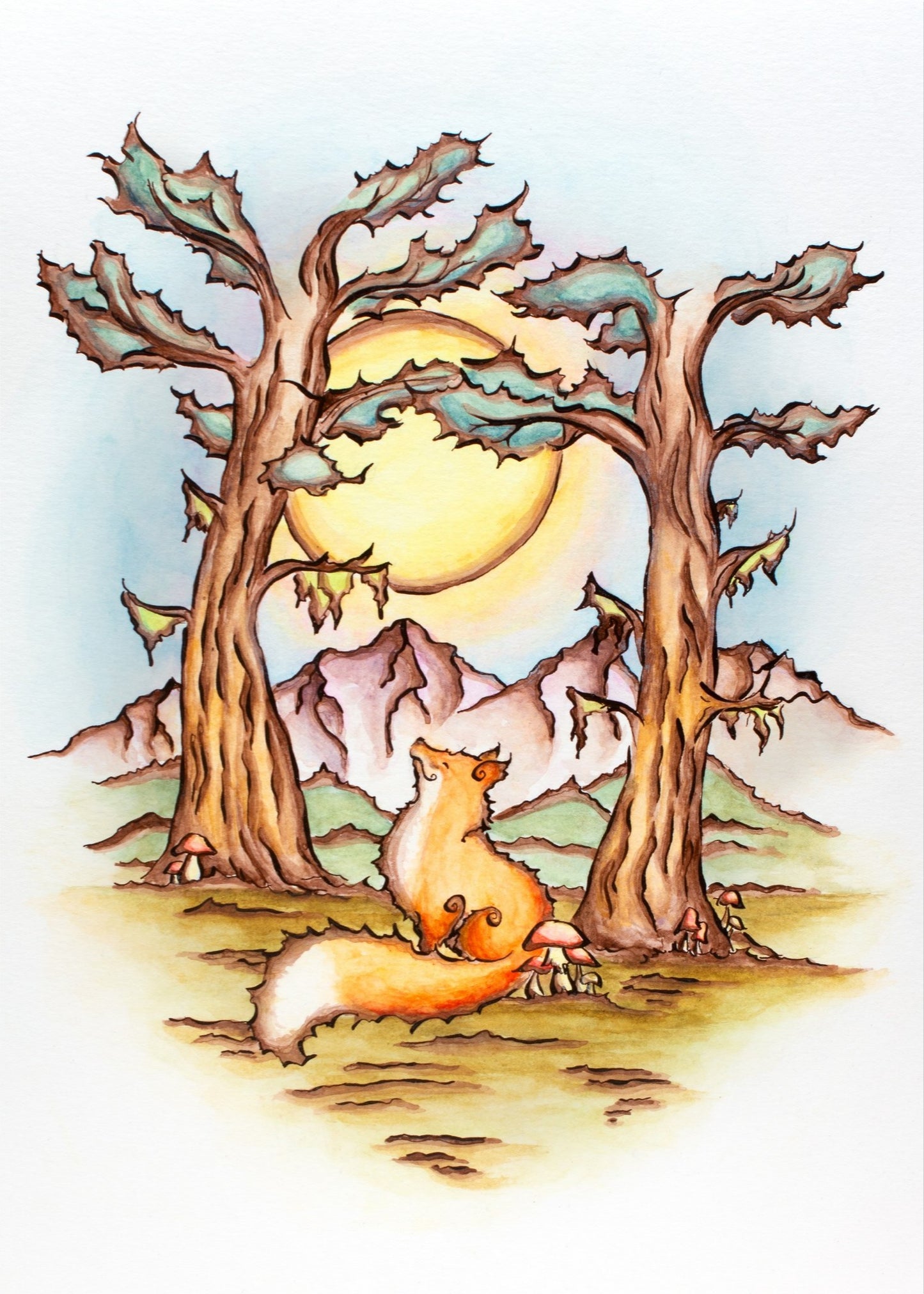 Basking in the Adoration of the Universe Fine Art Giclee Print