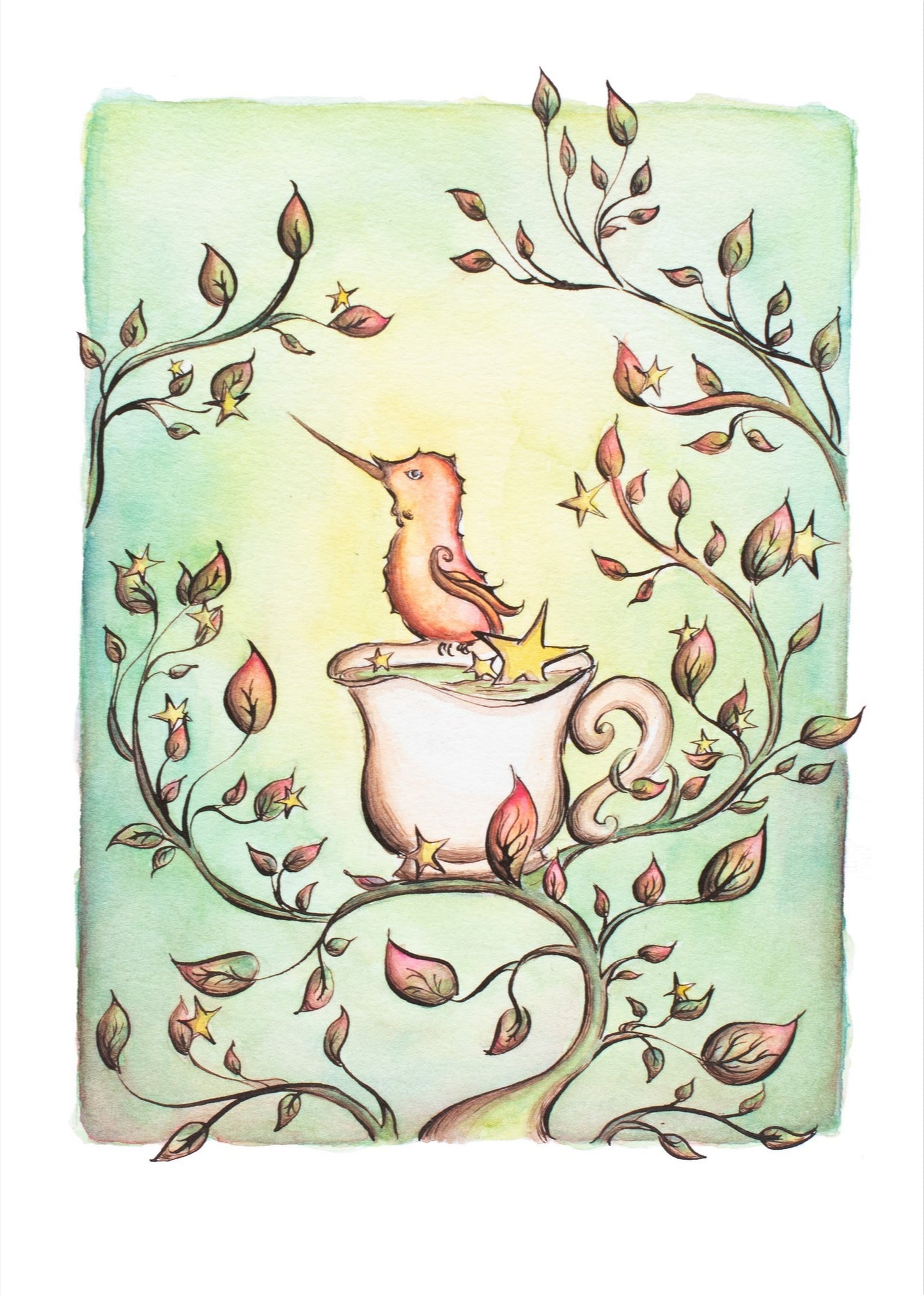 Garden Tea Archival Giclee Print