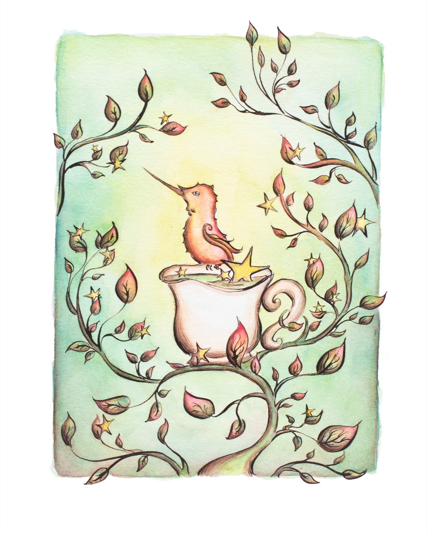 Garden Tea Archival Giclee Print