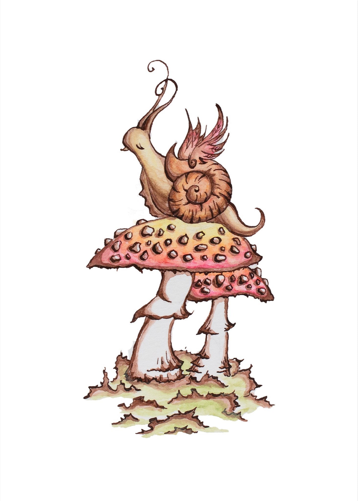 Pegasnail Fine Art Giclee Print