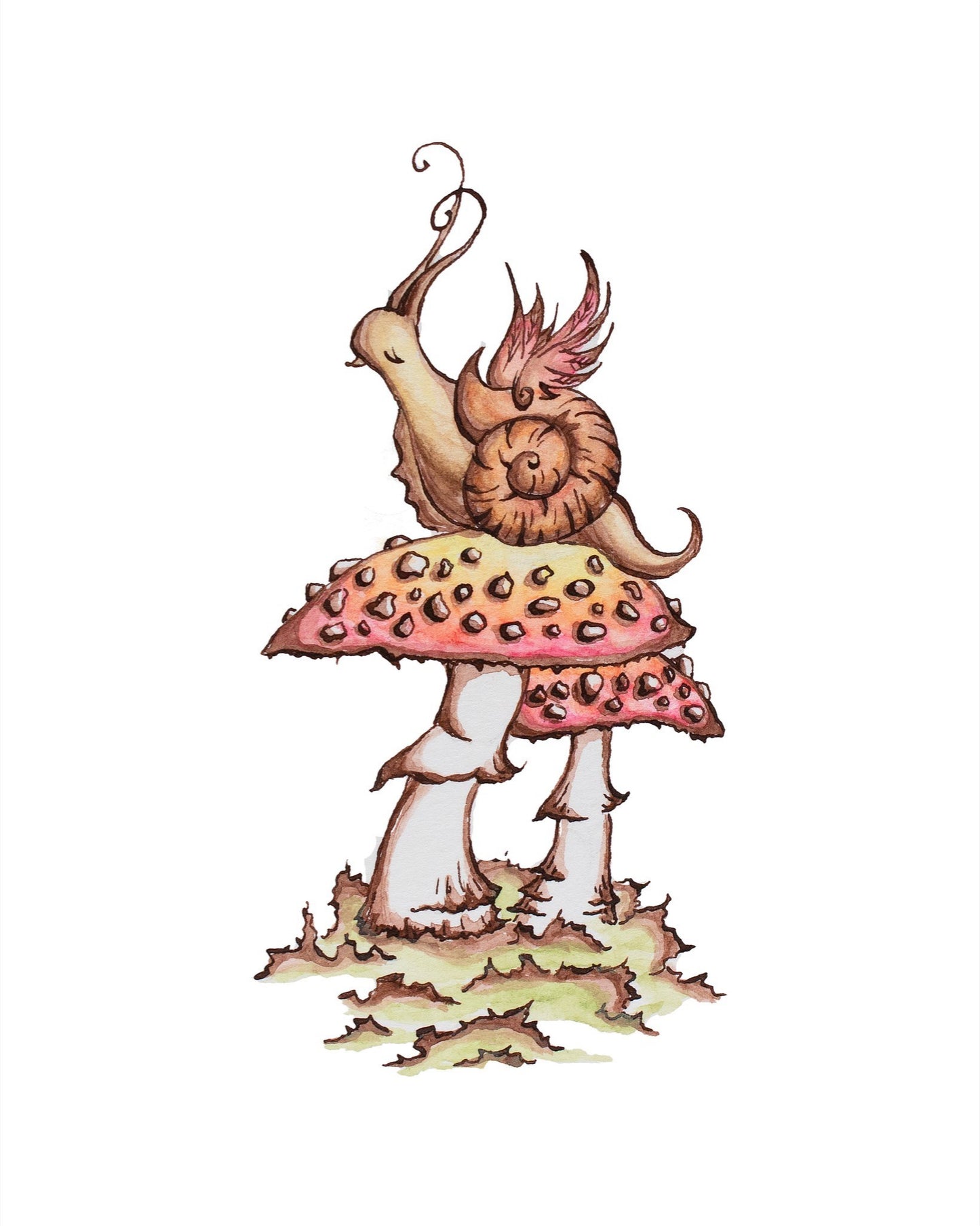 Pegasnail Fine Art Giclee Print