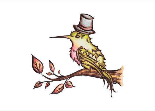 Gentleman Hummingbird Fine Art Giclee Print