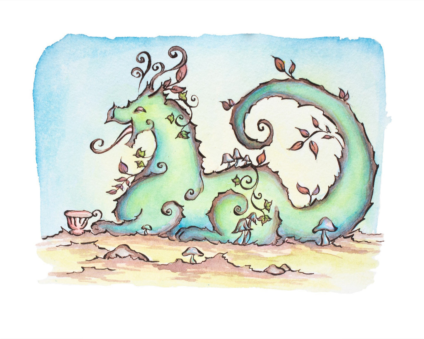 Laughing Tea Fine Art Giclee Print