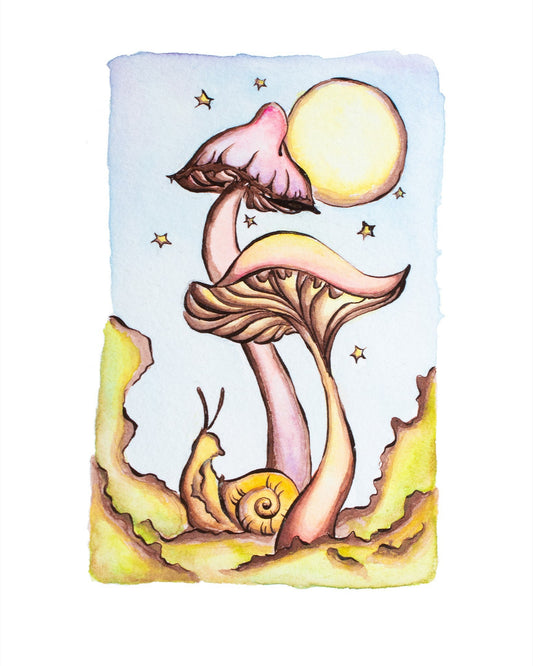 Moon Gazing Fine Art Giclee Print