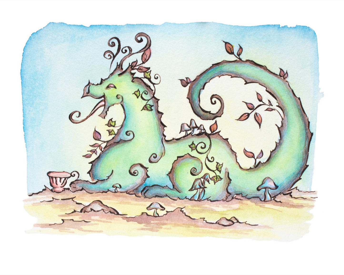 Laughing Tea Fine Art Giclee Print