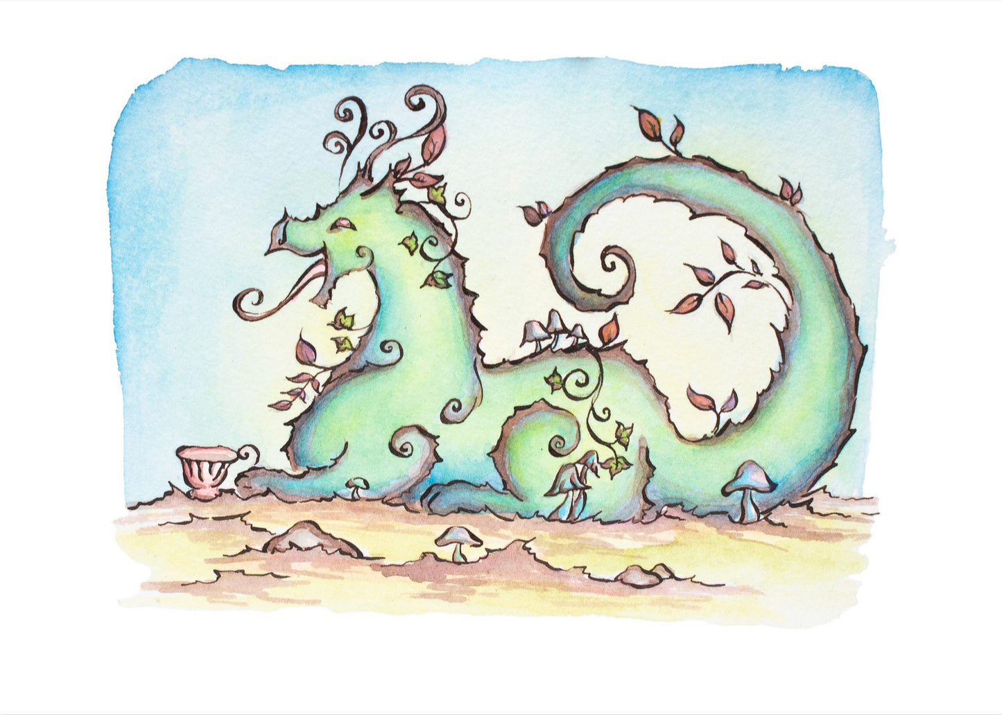 Laughing Tea Fine Art Giclee Print