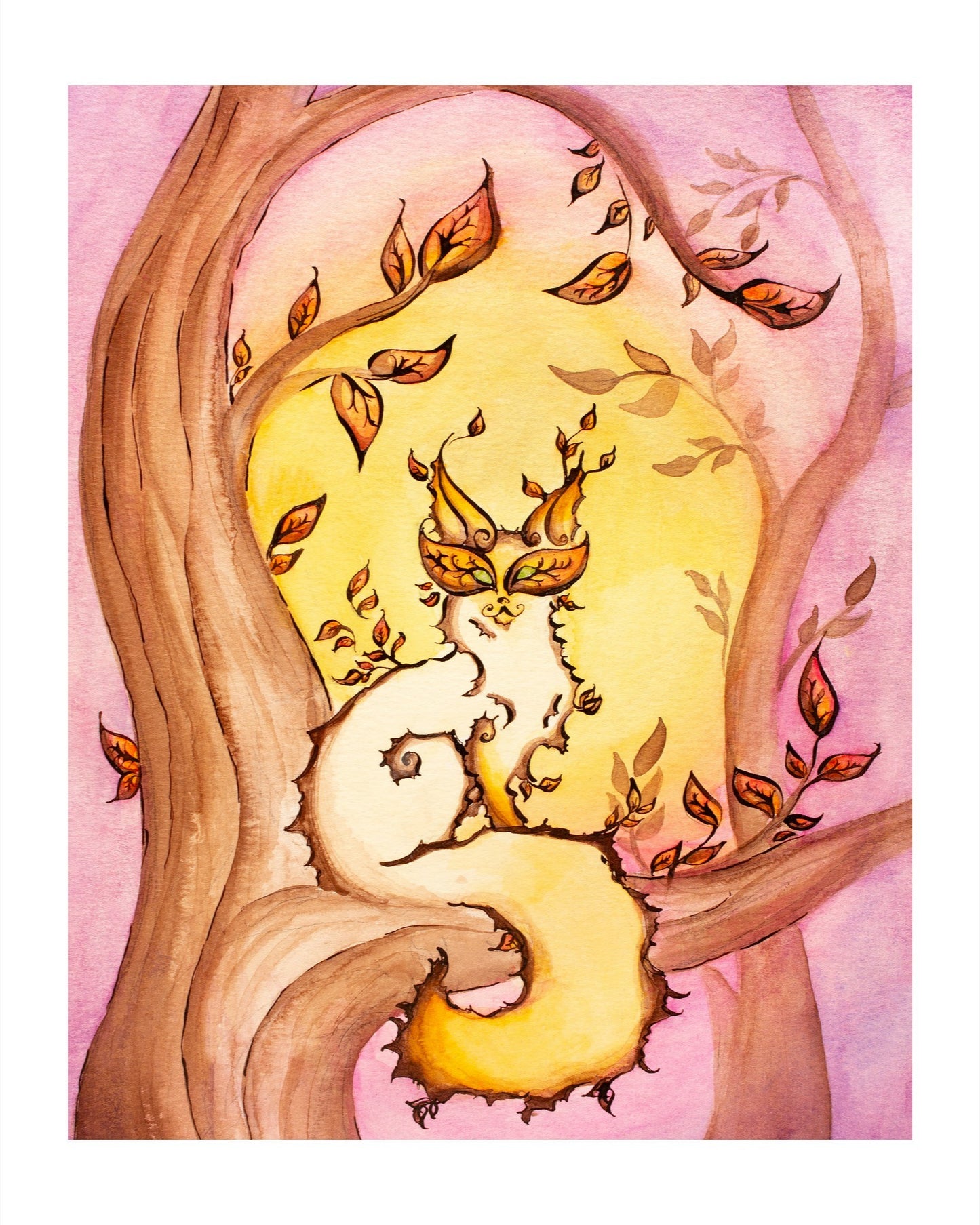 Inktober Cat Fine Art Giclee Print