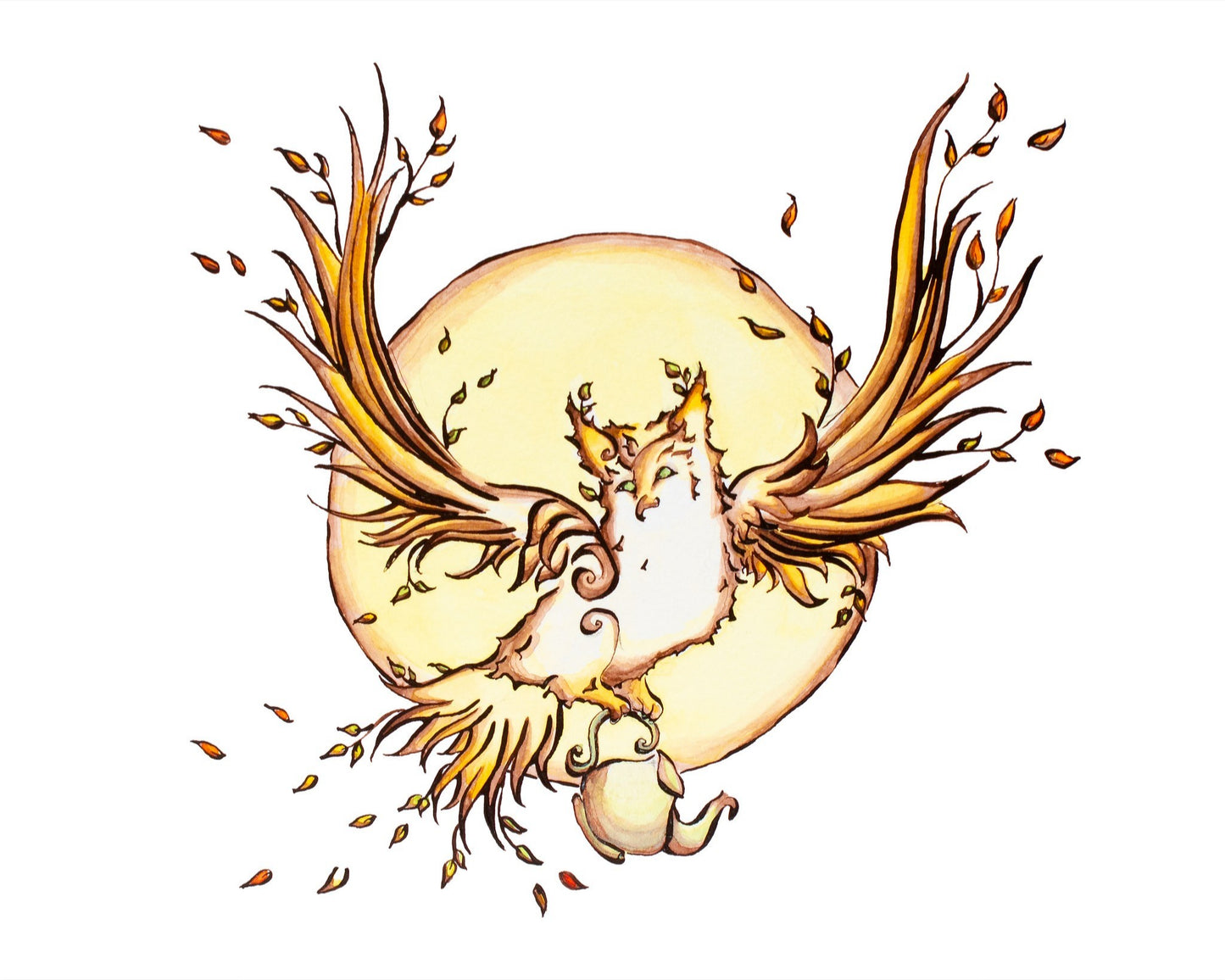 Inktober Owl Fine Art Giclee Print