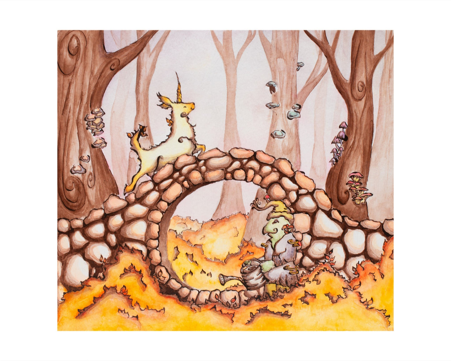 Troll Bridge Art Giclee Print