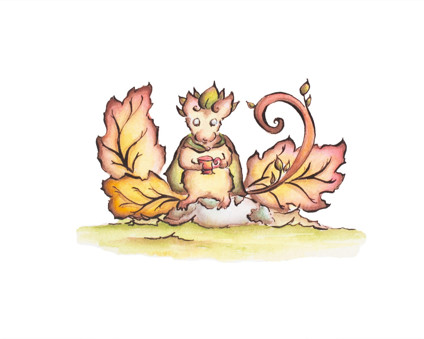 Autumn Tea Fine Art Giclee Print