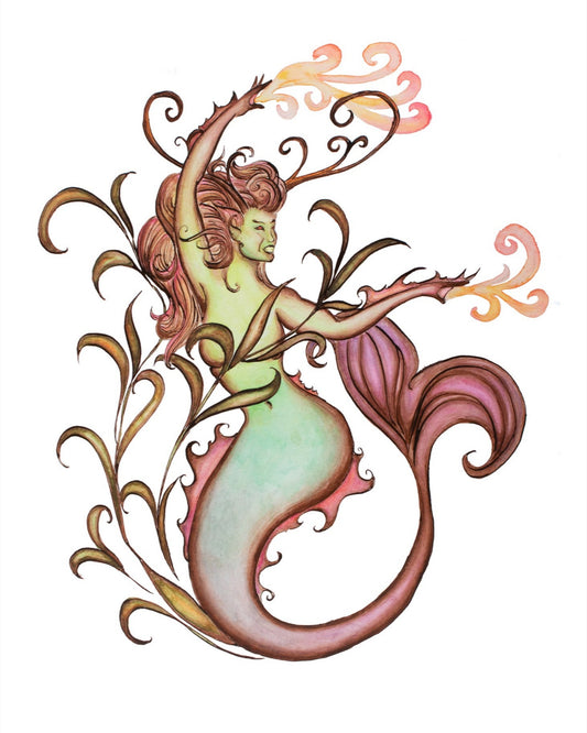 Sorceress Mermaid Fine Art Giclee Print