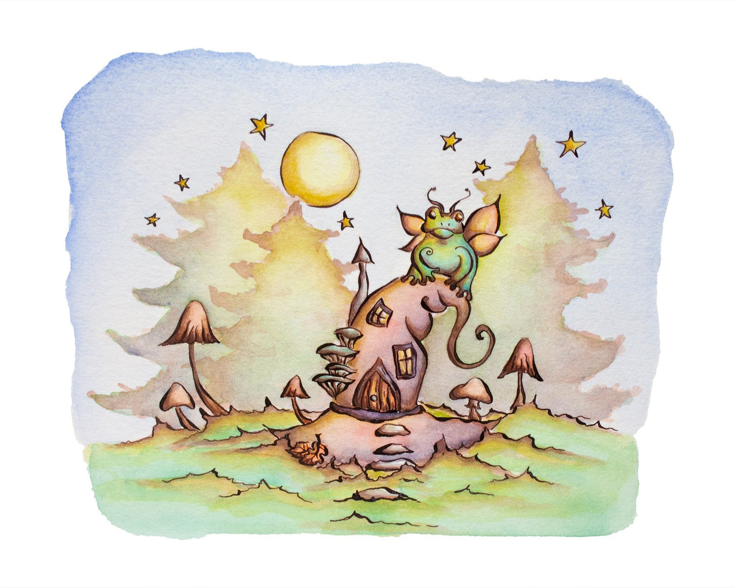 Witch's Helper Fine Art Giclee Print