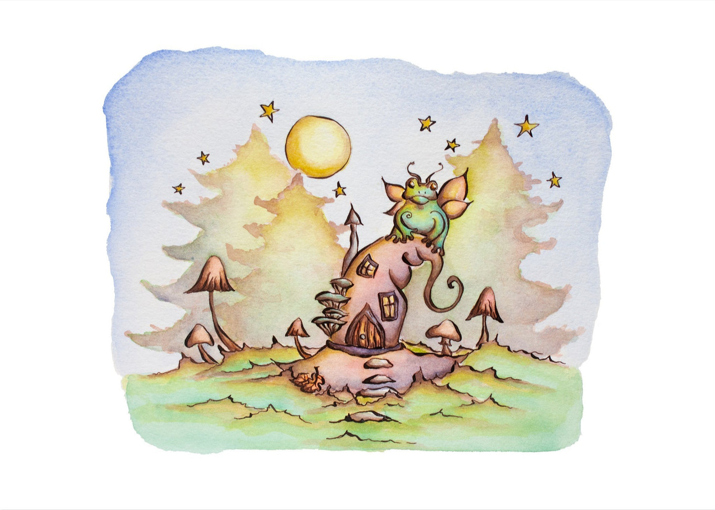 Witch's Helper Fine Art Giclee Print