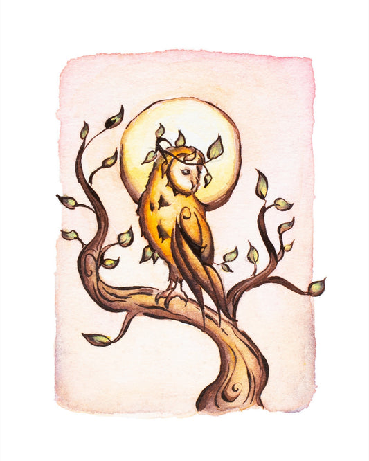 Owl King Giclee Fine Art Print
