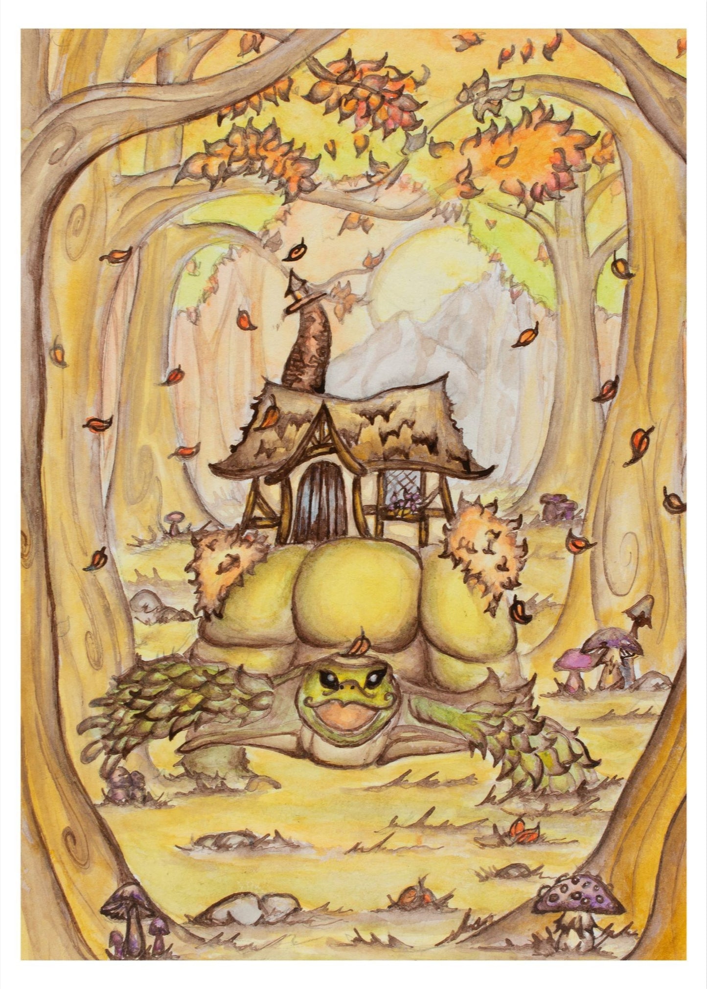 Tortoise House Giclee Fine Art Print