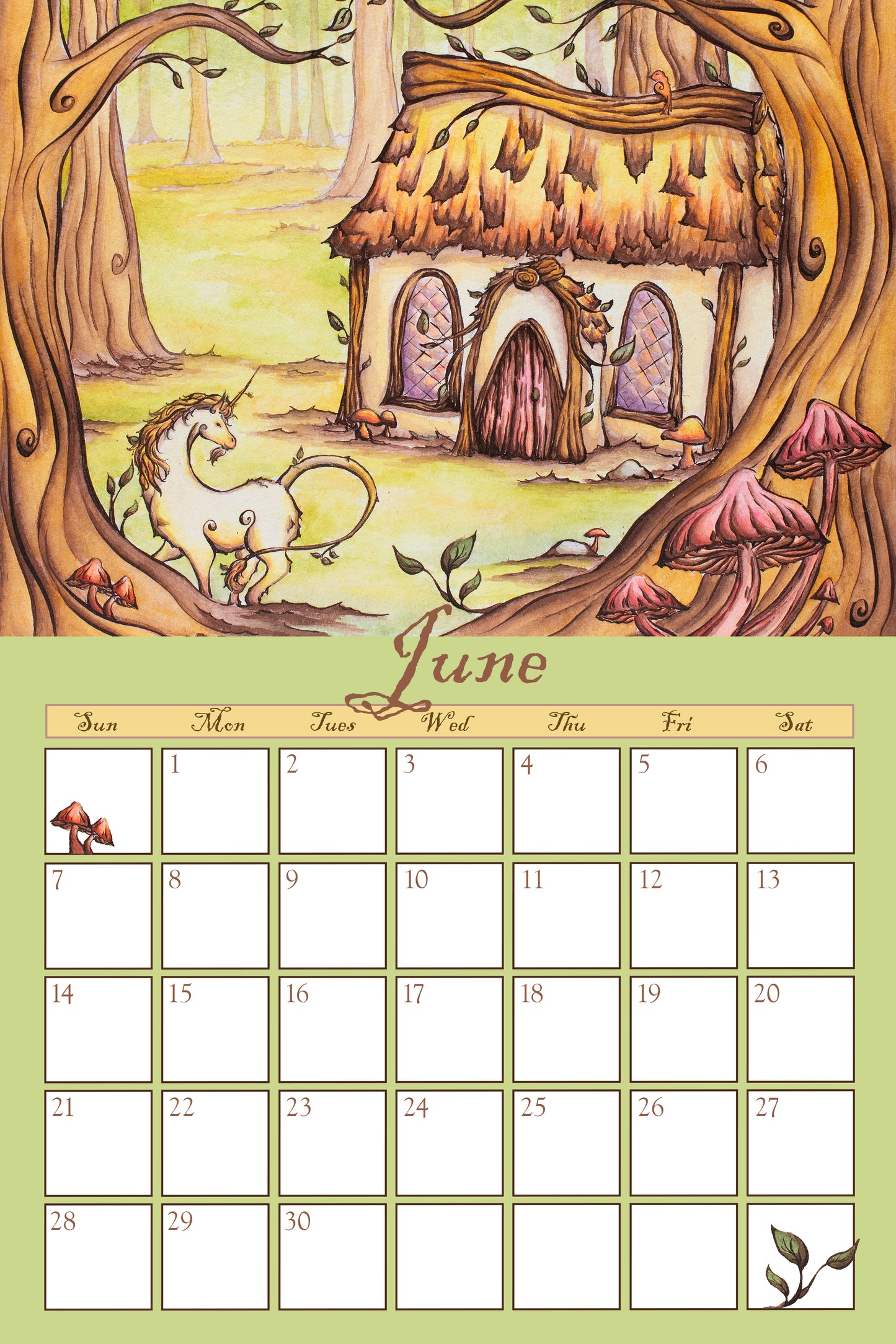 Large Ledger (11x16.5″) - Vertical Double Sided Wall Calendar