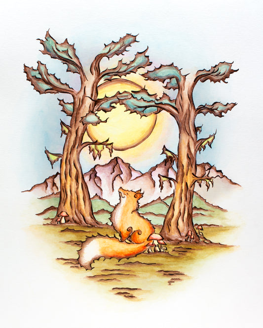 Basking in the Adoration of the Universe Fine Art Giclee Print