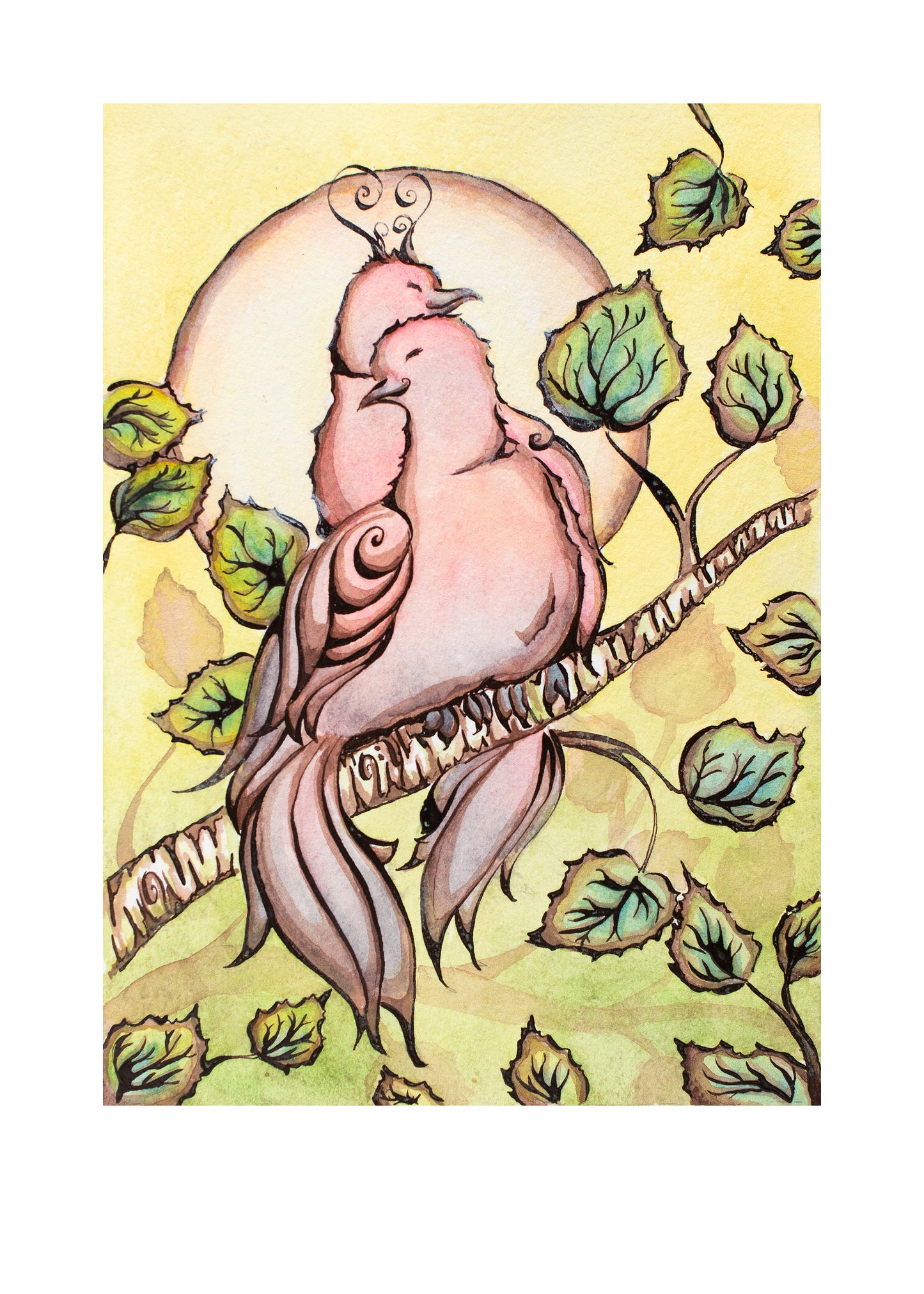 Lovey Dovey Signed Fine Art Giclee Print