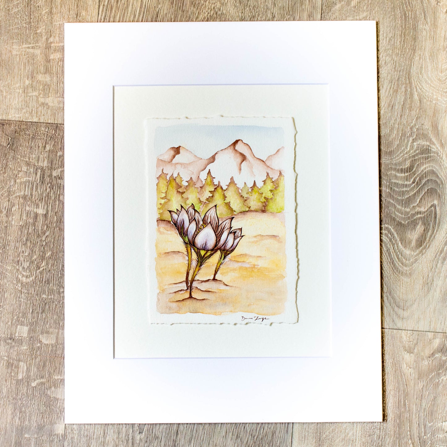 First Flowers of Spring Original Illustration