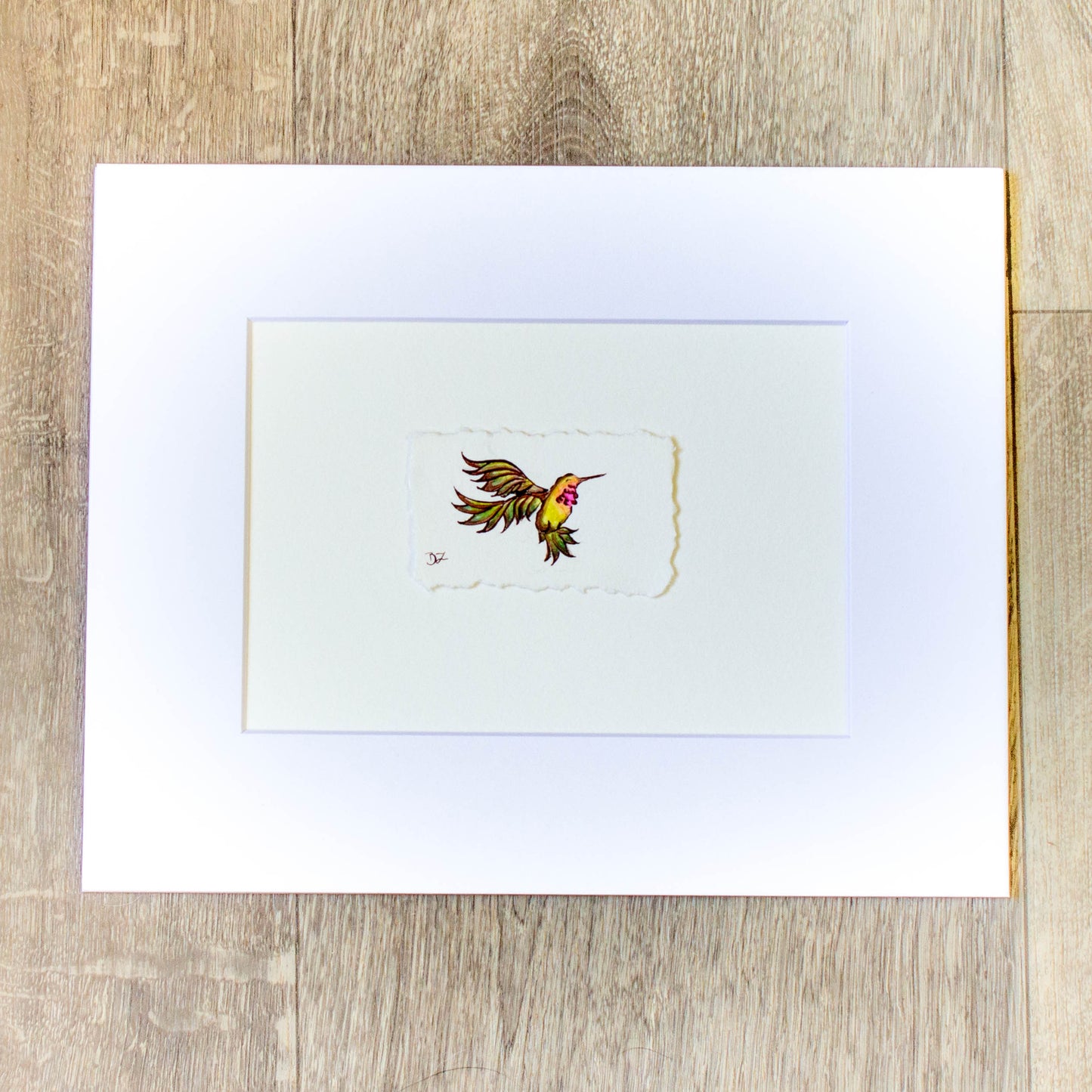 Happy Hummingbird Original Illustration