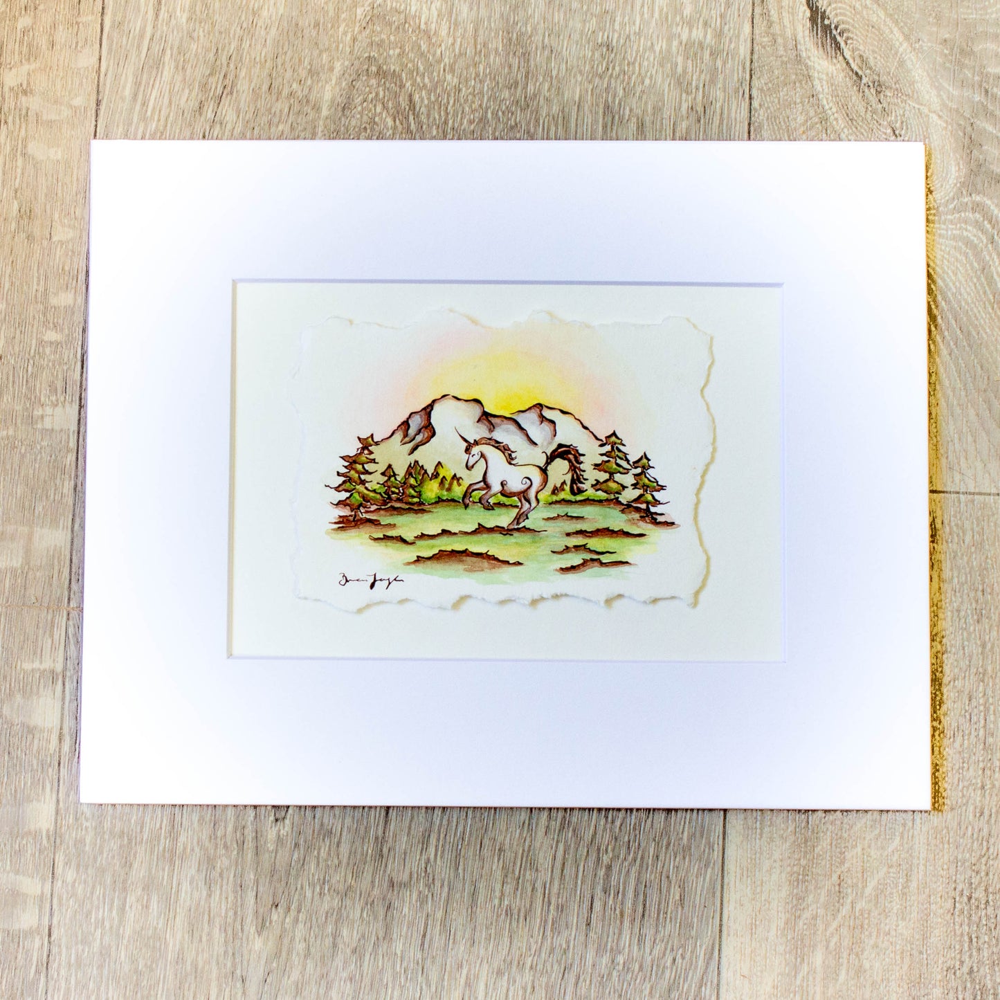 Rocky Mountain Unicorn Original Illustration