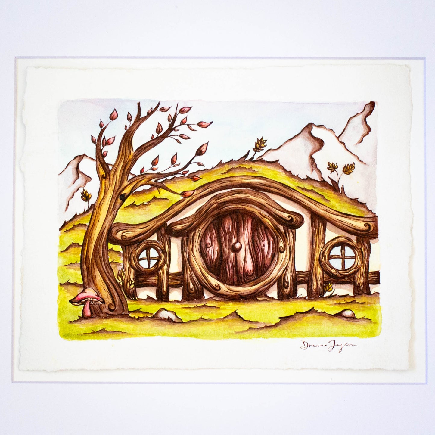 "Autumn Breeze" Hobbit House Original Illustration