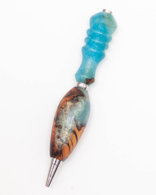 Epoxy Resin and Deadfall Wood Pen, Mechanical Pencil or Diamond Painting Pen