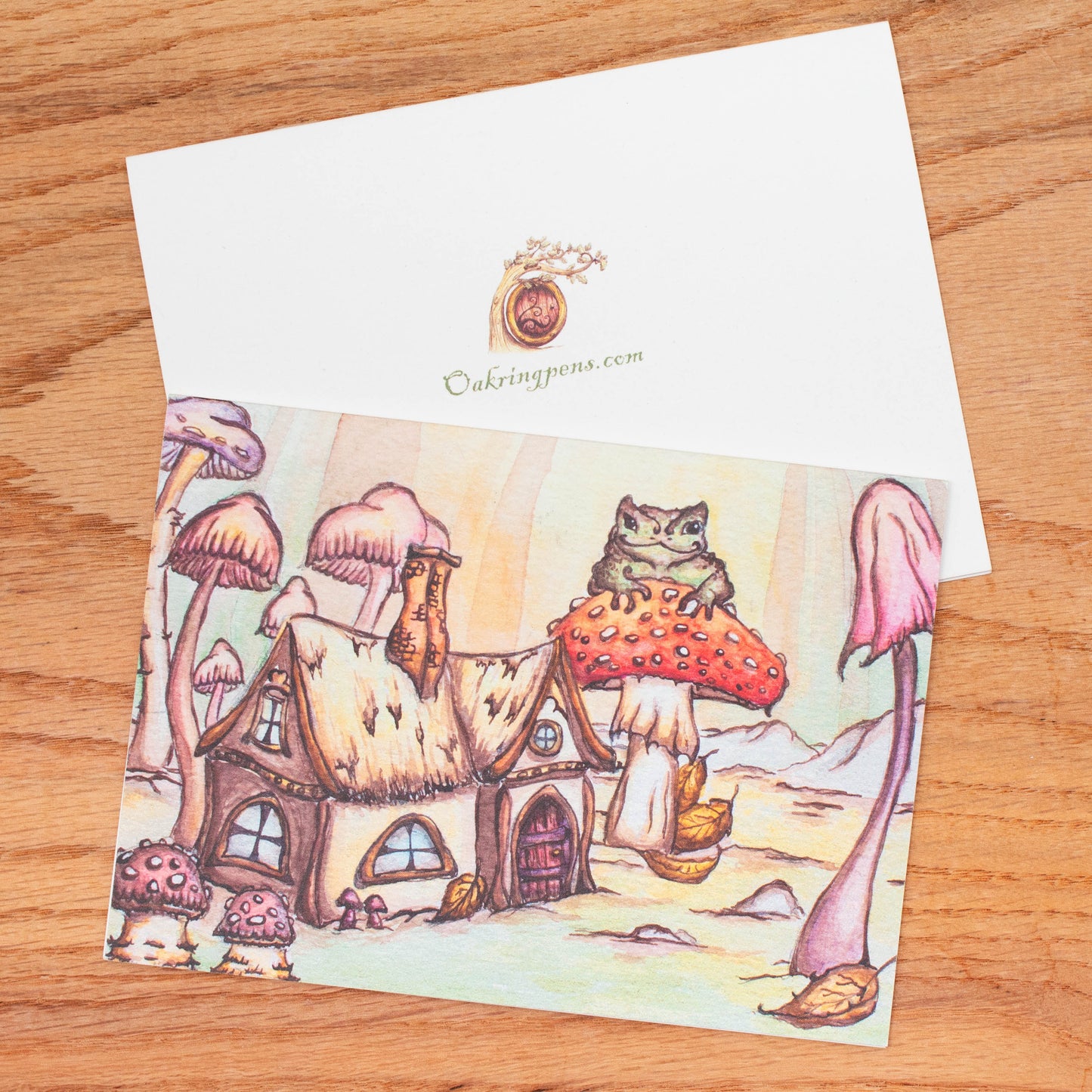 Toad and Cottage Greeting Card