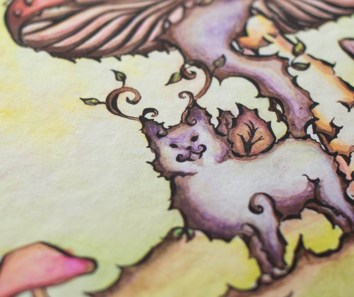 Under a Mushroom Signed Archival Giclee Print