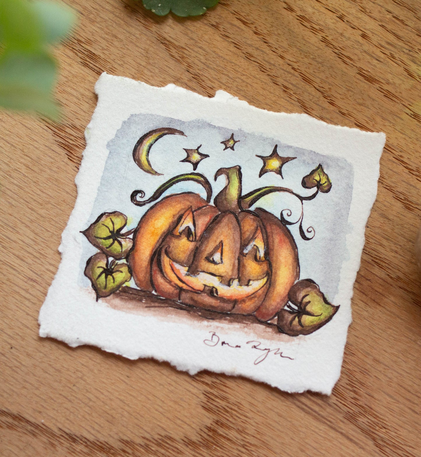 "Jack o' Lantern" Tiny Original Illustration