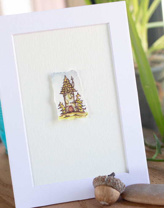 "Cozy Tower" Tiny Original Illustration