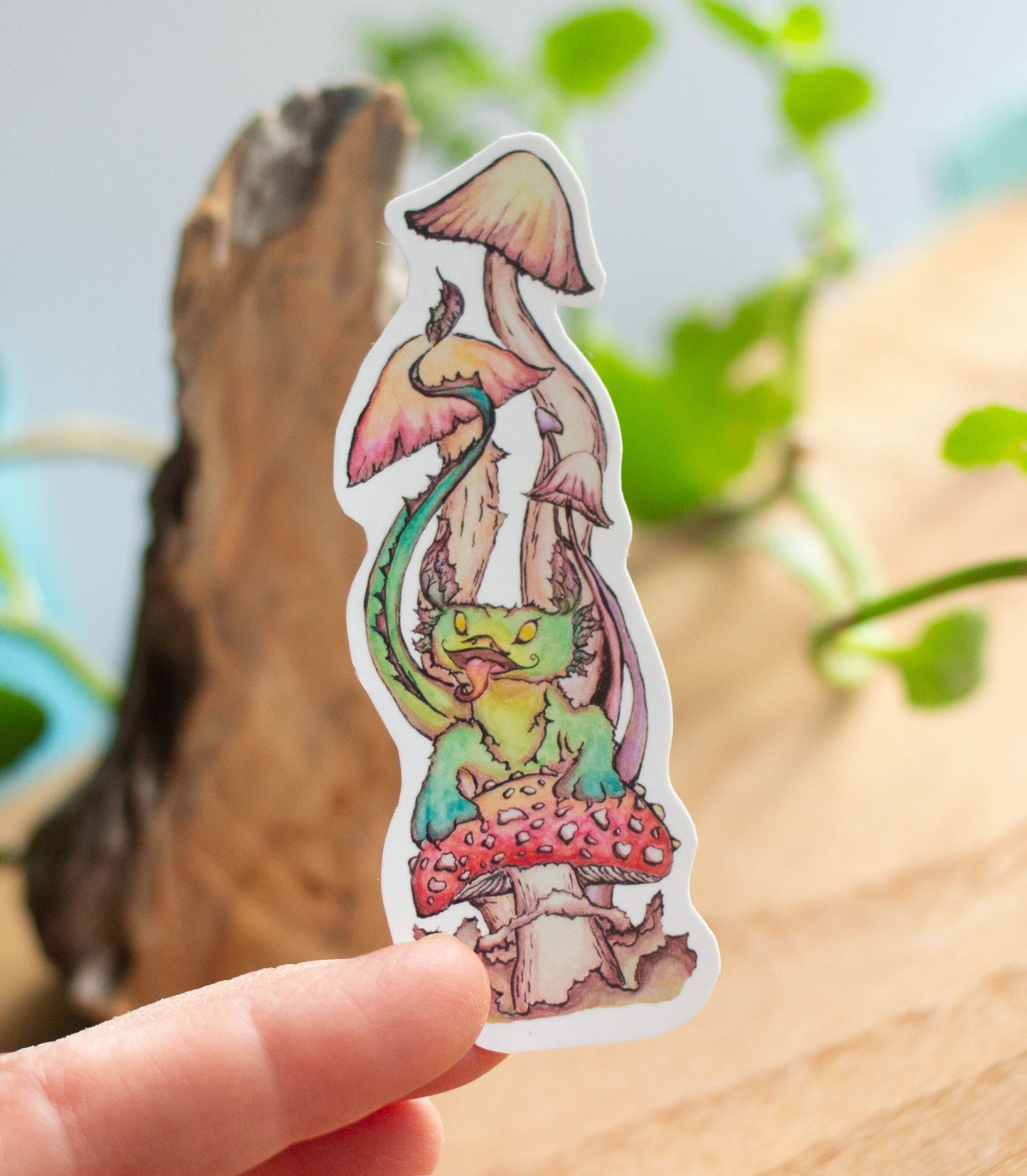 Leaf Dragon Vinyl Sticker