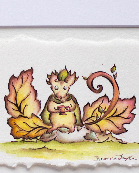 "Autumn Tea" Original Illustration