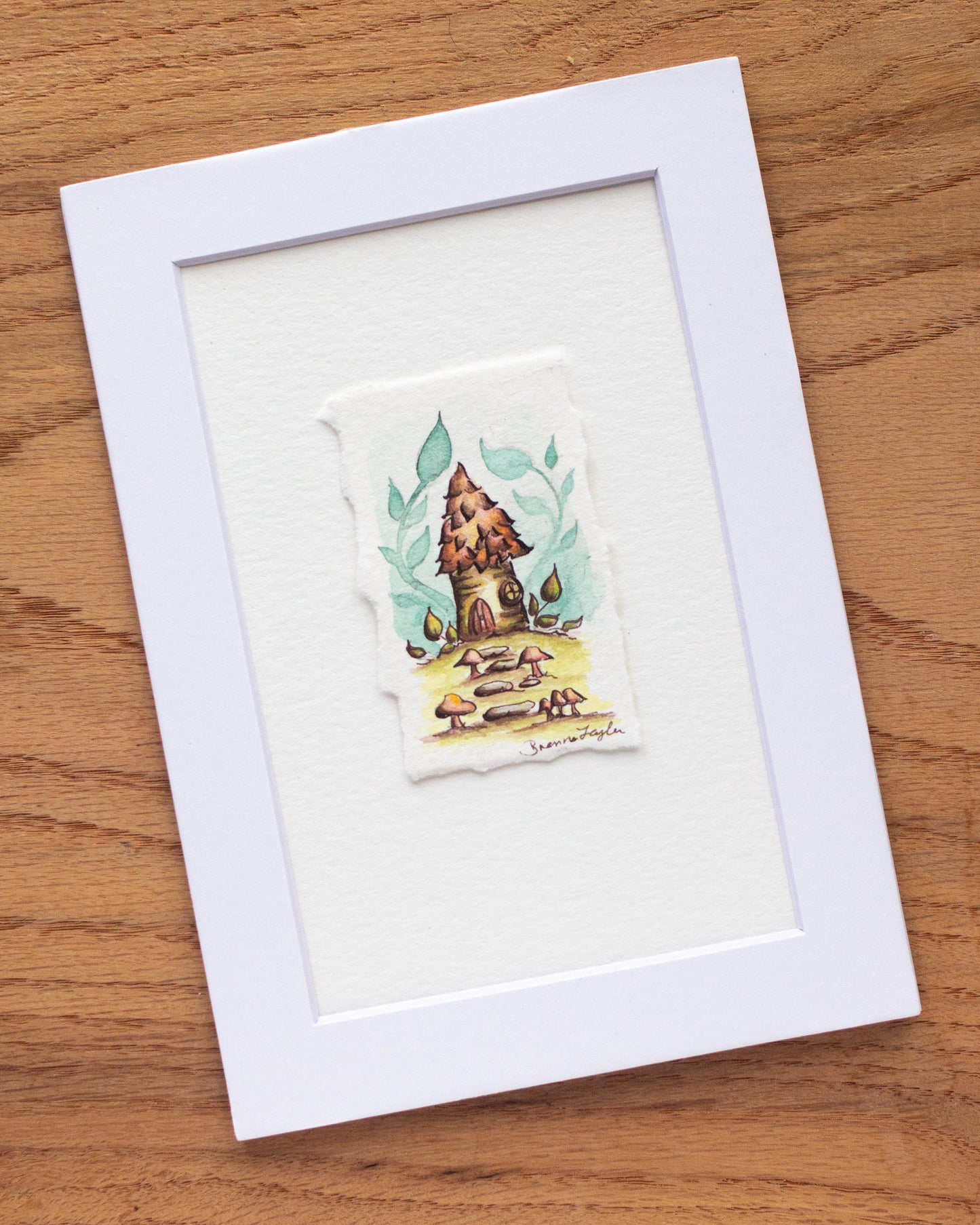 "Tiny Birch Abode" Original Illustration